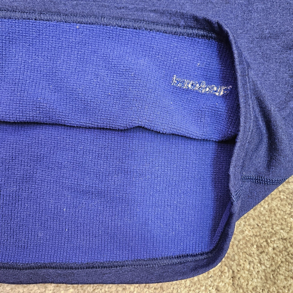 Patagonia R.5 Top Half Zip Pullover Base Layer Mens Large Blue Regulator - Picture 9 of 10